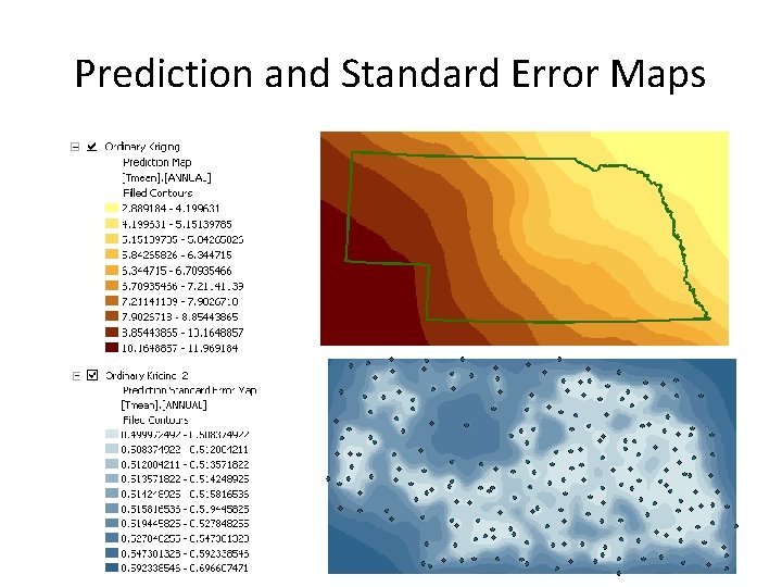 Prediction and Standard Error Maps 