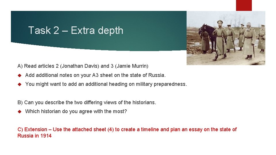Task 2 – Extra depth A) Read articles 2 (Jonathan Davis) and 3 (Jamie