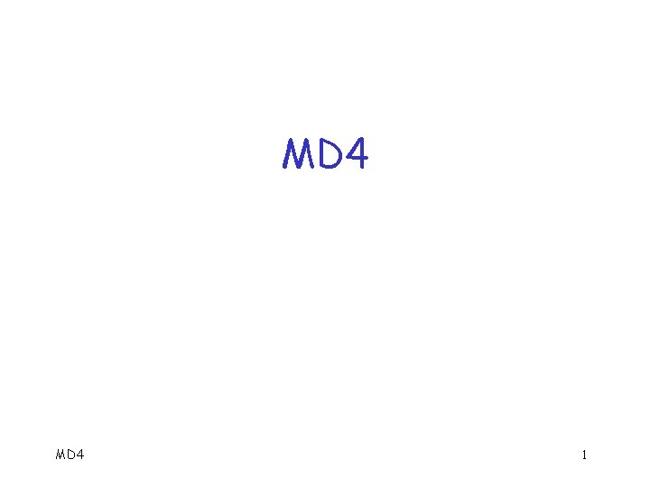 MD 4 1 