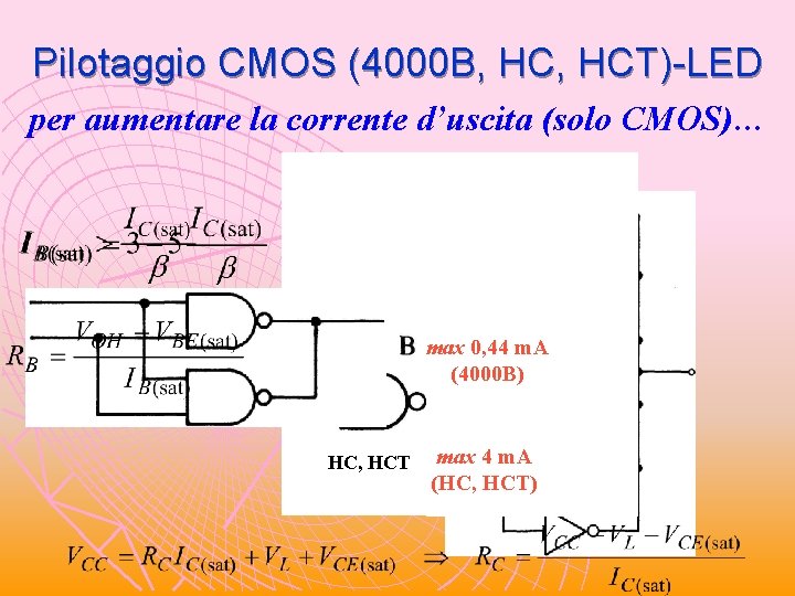 Pilotaggio CMOS (4000 B, HCT)-LED per aumentare la corrente d’uscita (solo CMOS)… C VL Pilotaggio CMOS (4000 B, HCT)-LED per aumentare la corrente d’uscita (solo CMOS)… C VL