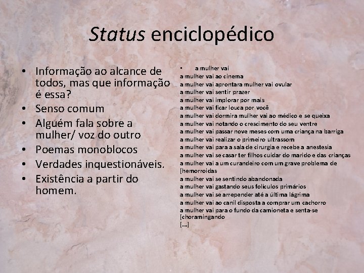 Status enciclopédico • Informação ao alcance de todos, mas que informação é essa? •