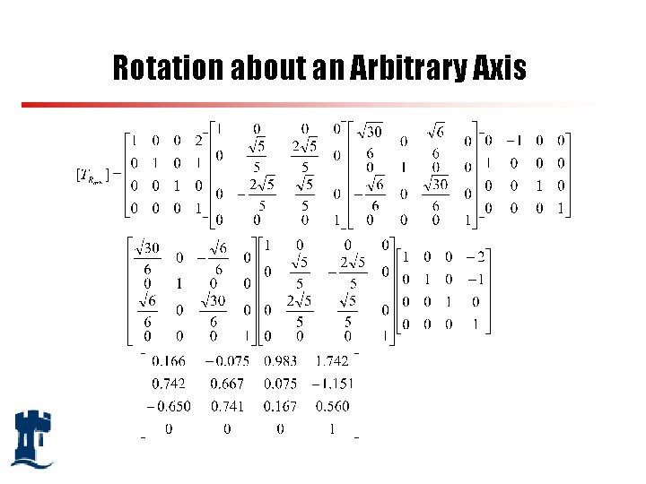 Rotation about an Arbitrary Axis 