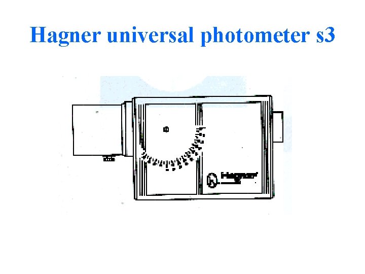 Hagner universal photometer s 3 