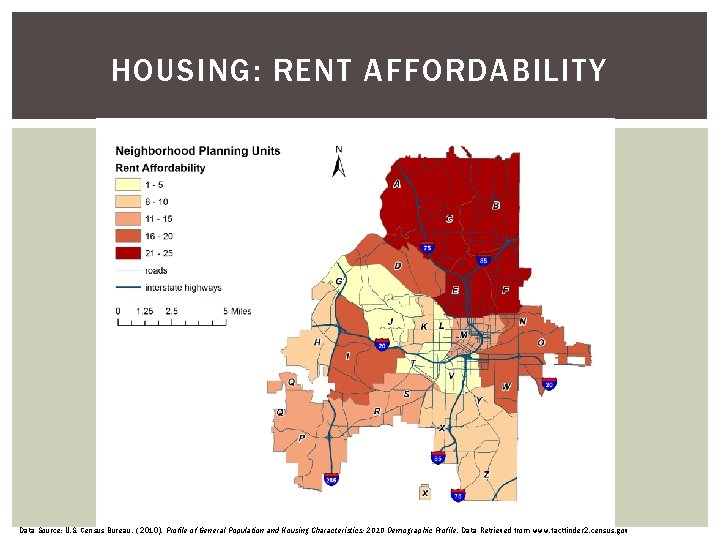 HOUSING: RENT AFFORDABILITY Data Source: U. S. Census Bureau. ( 2010). Profile of General HOUSING: RENT AFFORDABILITY Data Source: U. S. Census Bureau. ( 2010). Profile of General