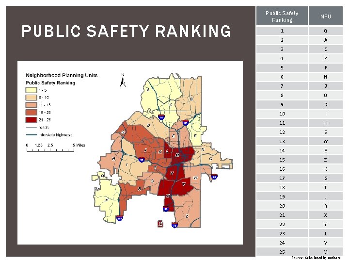 PUBLIC SAFETY RANKING Public Safety Ranking NPU 1 Q 2 A 3 C 4 PUBLIC SAFETY RANKING Public Safety Ranking NPU 1 Q 2 A 3 C 4