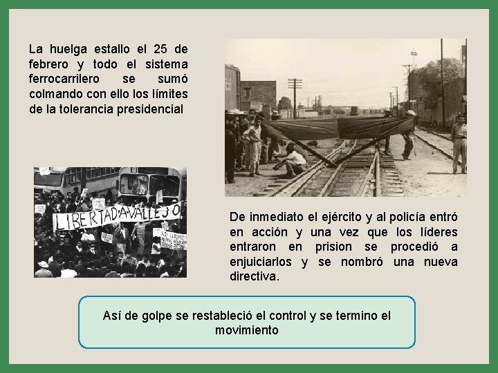 La huelga estallo el 25 de febrero y todo el sistema ferrocarrilero se sumó