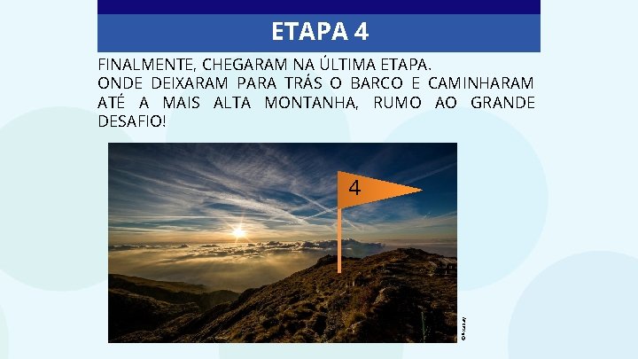 ETAPA 4 FINALMENTE, CHEGARAM NA ÚLTIMA ETAPA. ONDE DEIXARAM PARA TRÁS O BARCO E