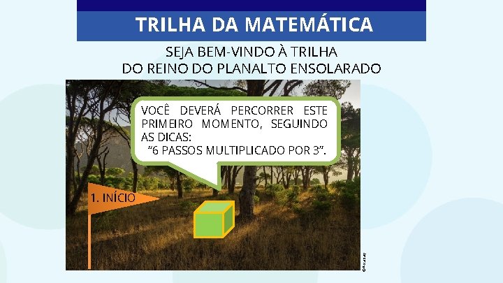 TRILHA DA MATEMÁTICA SEJA BEM-VINDO À TRILHA DO REINO DO PLANALTO ENSOLARADO VOCÊ DEVERÁ