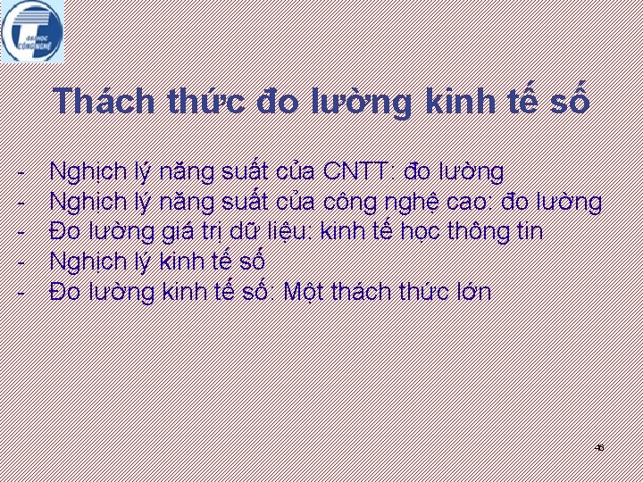 Thách thức đo lường kinh tế số - Nghịch lý năng suất của CNTT: