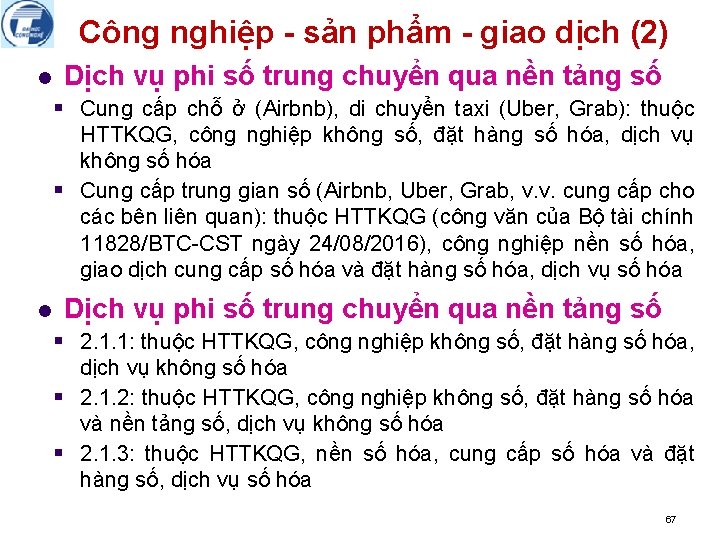 Công nghiệp - sản phẩm - giao dịch (2) l Dịch vụ phi số