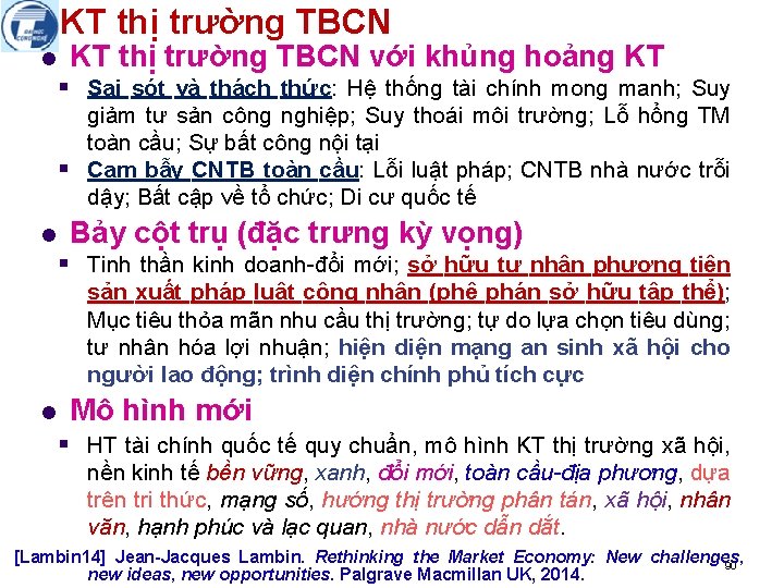 KT thị trường TBCN l KT thị trường TBCN với khủng hoảng KT §