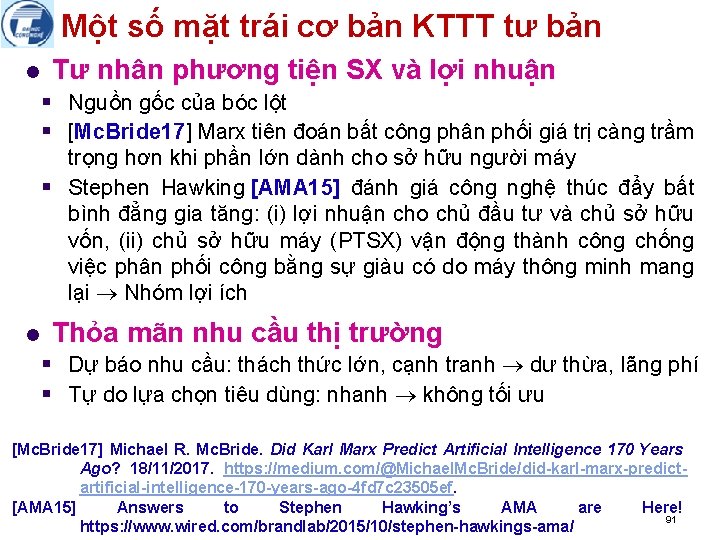 Một số mặt trái cơ bản KTTT tư bản l Tư nhân phương tiện