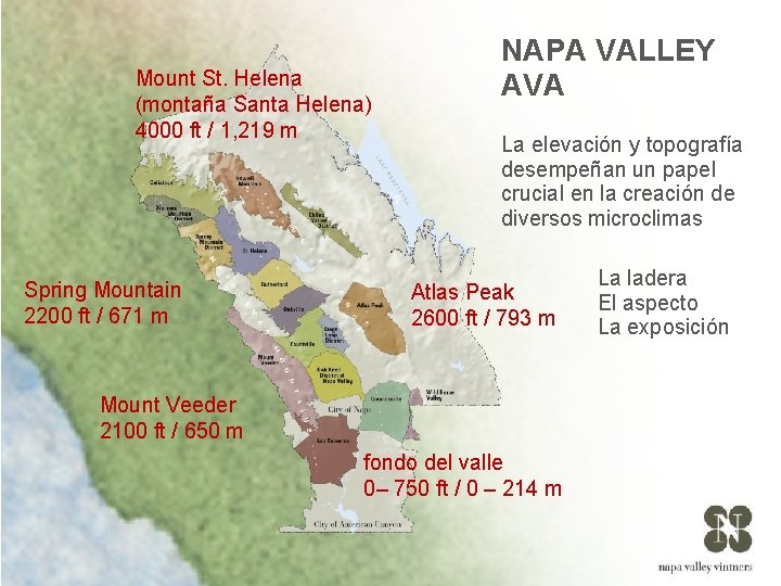 Mount St. Helena (montaña Santa Helena) 4000 ft / 1, 219 m Spring Mountain