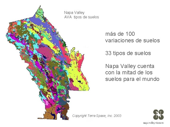 Napa Valley AVA tipos de suelos más de 100 variaciones de suelos 33 tipos