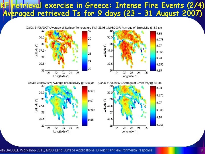 Applied Spectroscopy Seviri Kalman Filter Methodology Retrieval Exercises
