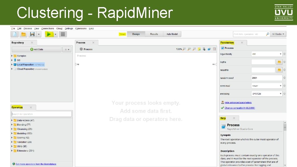 Clustering - Rapid. Miner 