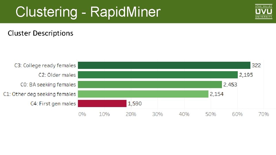 Clustering - Rapid. Miner Cluster Descriptions 