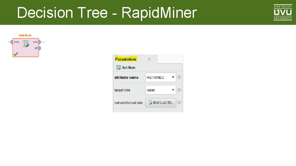 Decision Tree - Rapid. Miner 