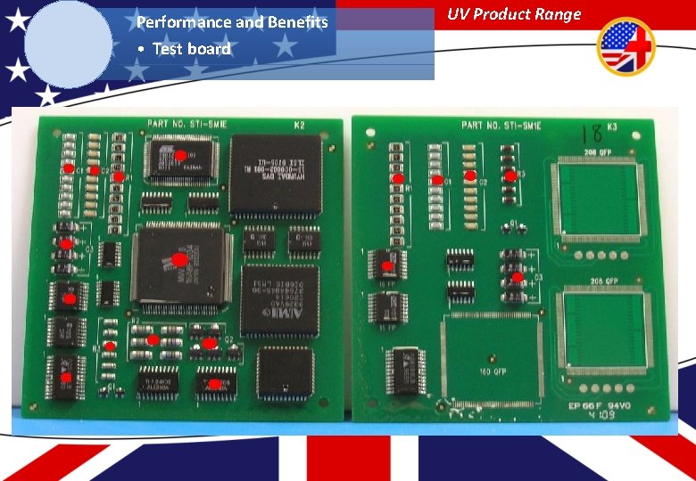 Performance and Benefits • Test board UV Product Range 