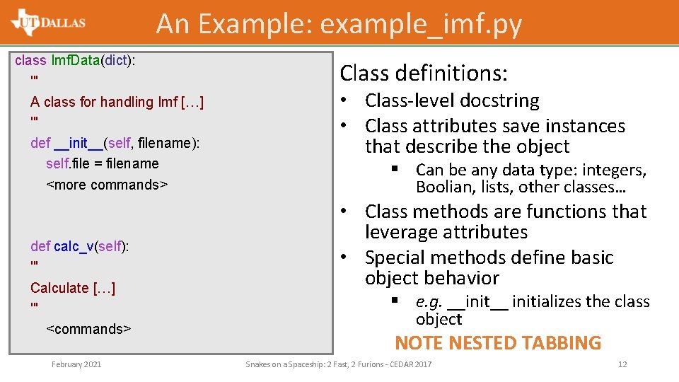 An Example: example_imf. py class Imf. Data(dict): ''' A class for handling Imf […]