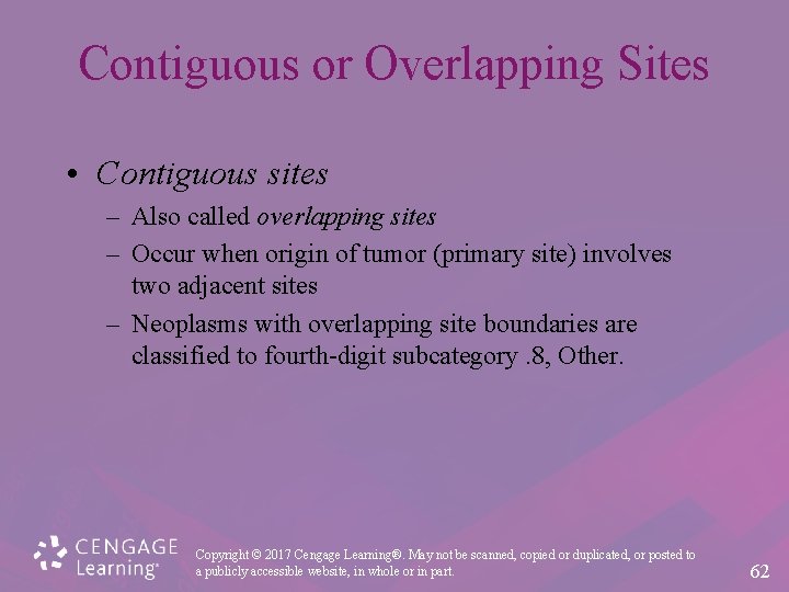 Contiguous or Overlapping Sites • Contiguous sites – Also called overlapping sites – Occur