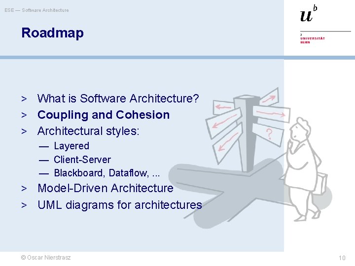 ESE — Software Architecture Roadmap > What is Software Architecture? > Coupling and Cohesion