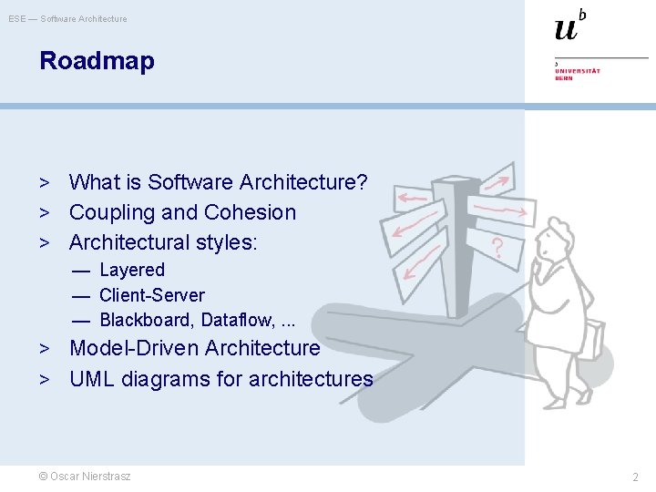 ESE — Software Architecture Roadmap > What is Software Architecture? > Coupling and Cohesion