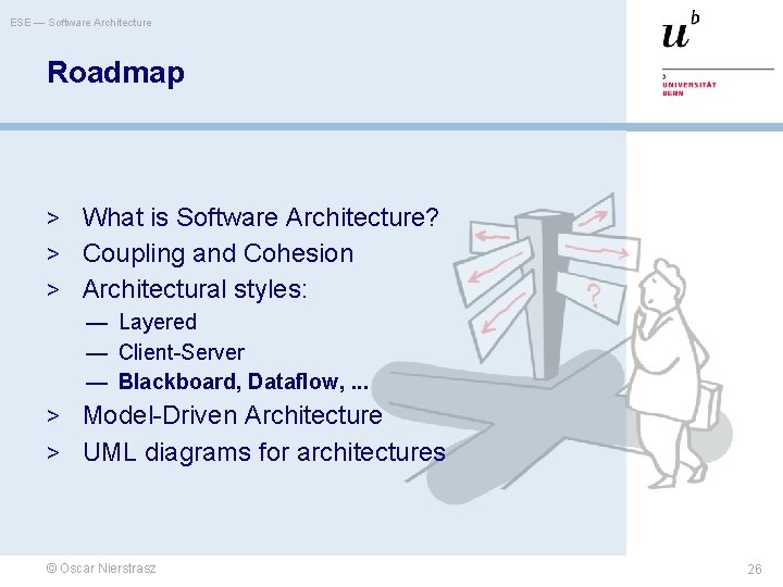 ESE — Software Architecture Roadmap > What is Software Architecture? > Coupling and Cohesion