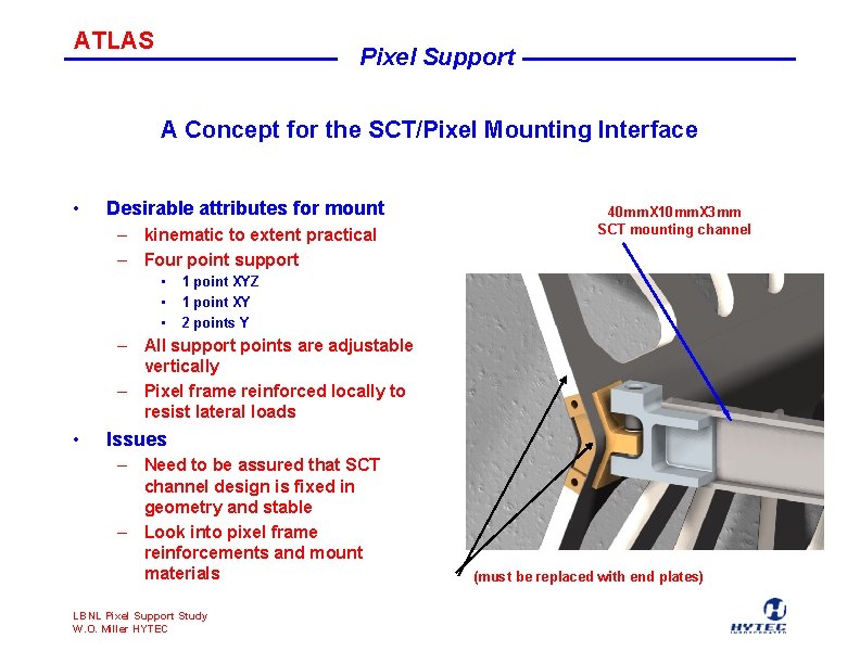 ATLAS Pixel Support A Concept for the SCT/Pixel Mounting Interface • Desirable attributes for