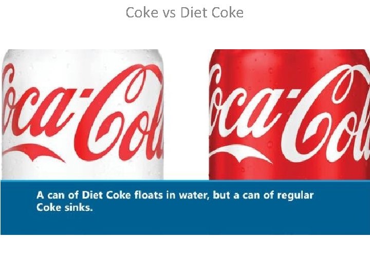 Coke vs Diet Coke 