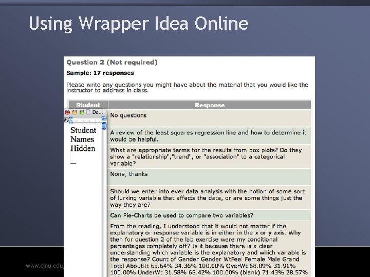 Using Wrapper Idea Online 
