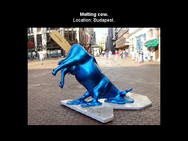 Melting cow. Location: Budapest. 