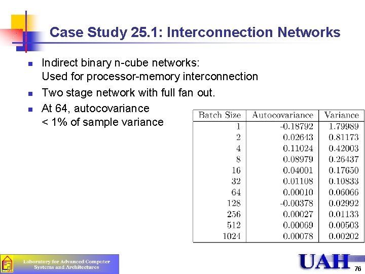 Case Study 25. 1: Interconnection Networks n n n Indirect binary n-cube networks: Used