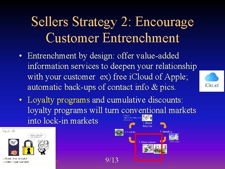 Sellers Strategy 2: Encourage Customer Entrenchment • Entrenchment by design: offer value-added information services