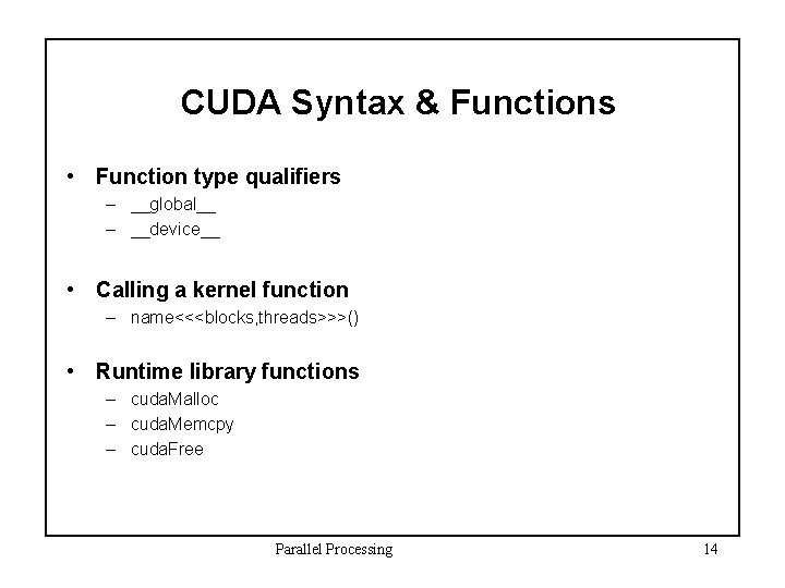 GPU Program Optimization CS 680 Parallel Programming with