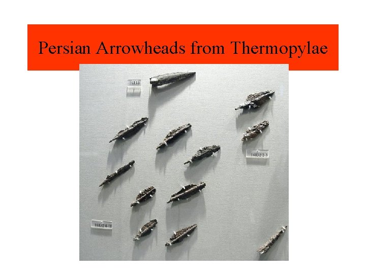 Persian Arrowheads from Thermopylae 