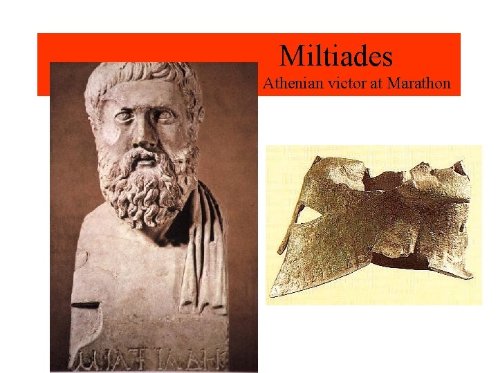 Miltiades Athenian victor at Marathon 