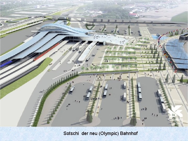 Sotschi der neu (Olympic) Bahnhof 