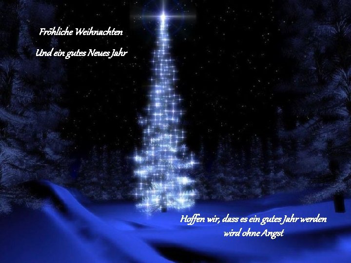 Fröhliche Weihnachten Und ein gutes Neues Jahr Hoffen wir, dass es ein gutes Jahr