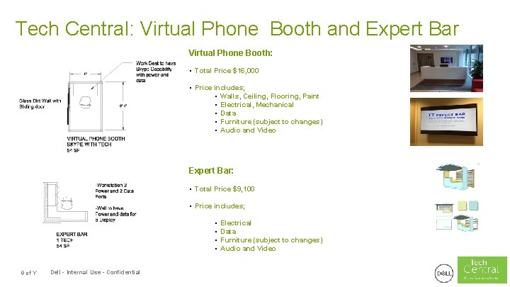 Tech Central: Virtual Phone Booth and Expert Bar Virtual Phone Booth: • Total Price