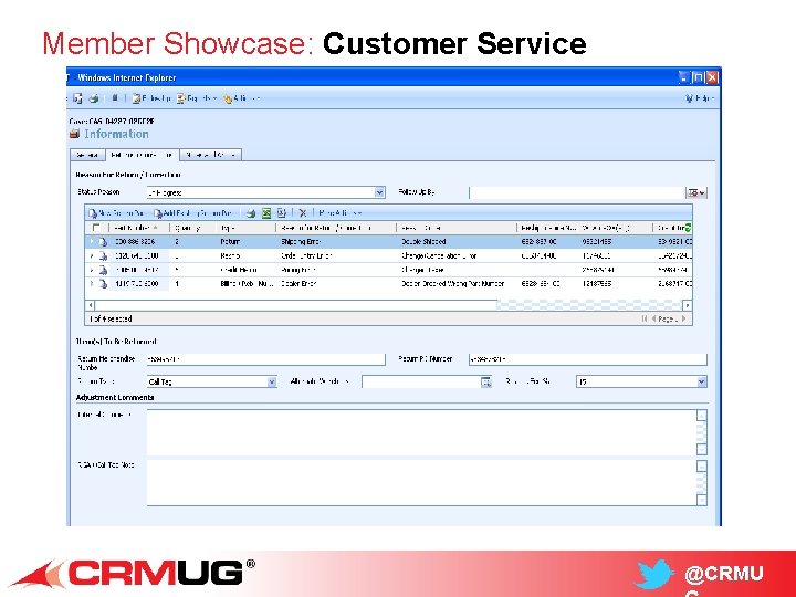 Member Showcase: Customer Service @CRMU 
