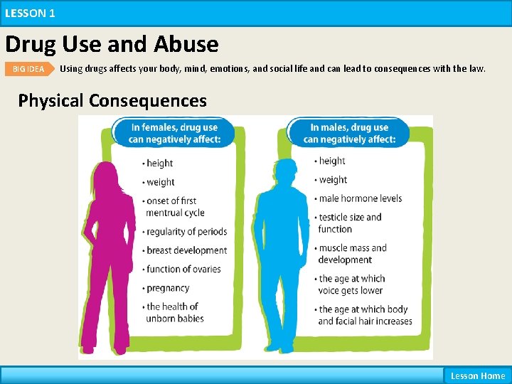 LESSON 1 Drug Use and Abuse BIG IDEA Using drugs affects your body, mind, LESSON 1 Drug Use and Abuse BIG IDEA Using drugs affects your body, mind,