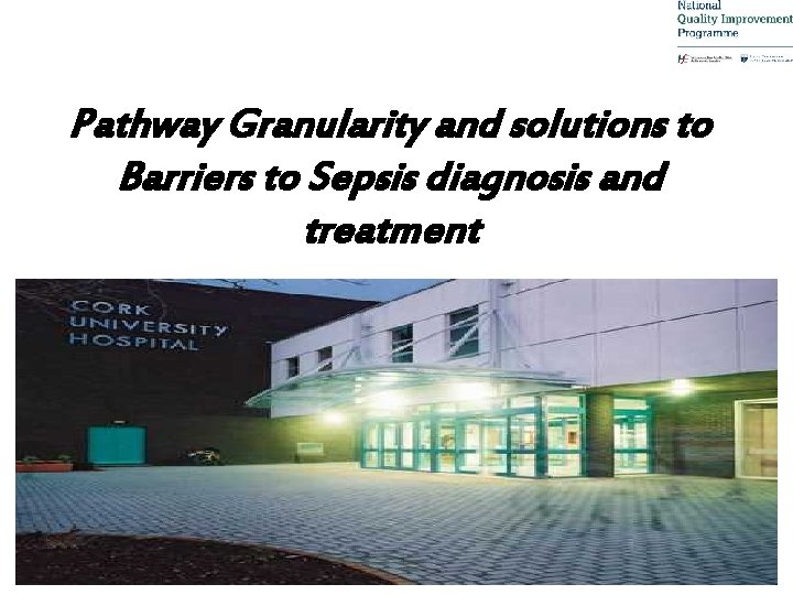 Pathway Granularity and solutions to Barriers to Sepsis diagnosis and treatment 