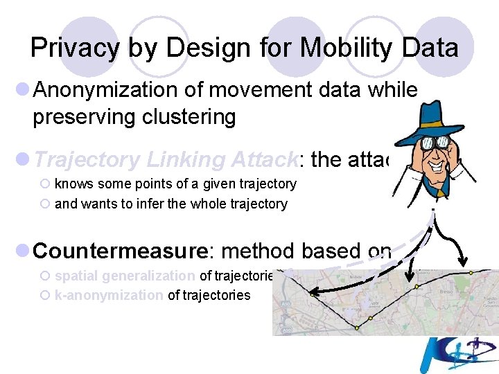 Privacy by Design for Mobility Data l Anonymization of movement data while preserving clustering