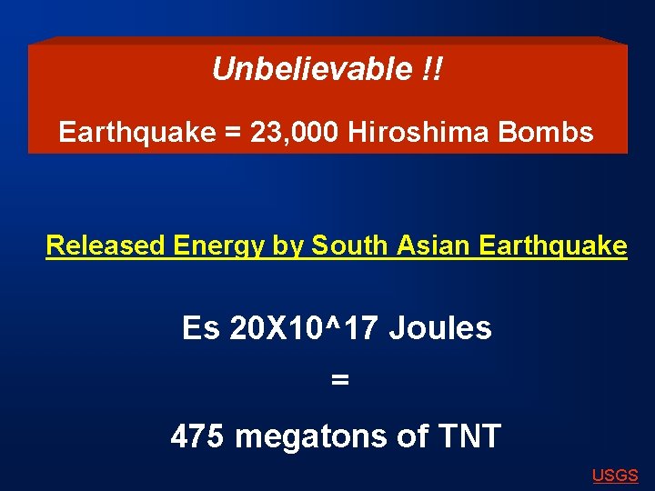Unbelievable !! Earthquake = 23, 000 Hiroshima Bombs Released Energy by South Asian Earthquake