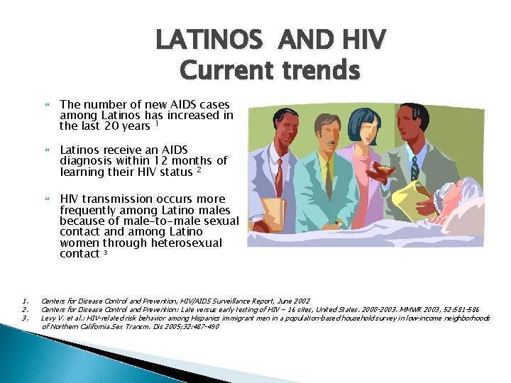 LATINOS AND HIV Current trends 1. 2. 3. The number of new AIDS cases