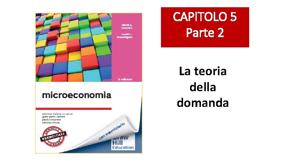 CAPITOLO 5 Parte 2 La teoria della domanda 