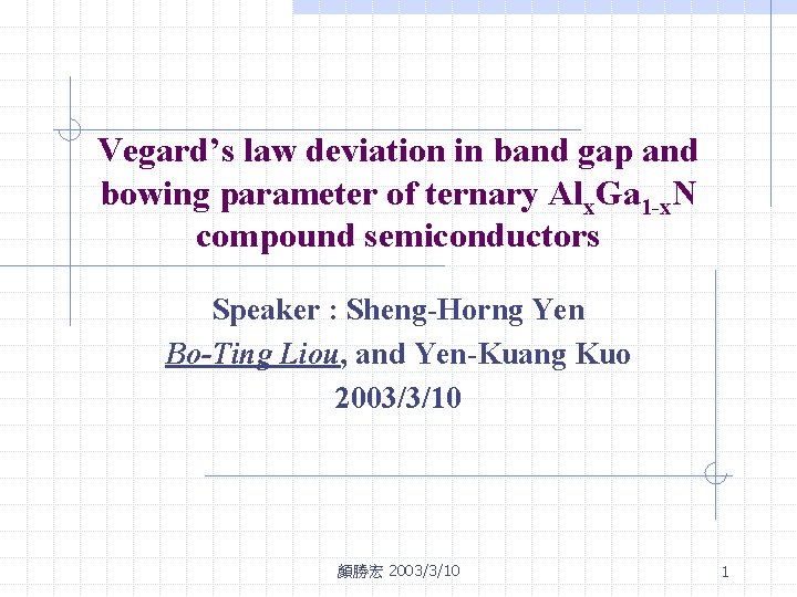 Vegard’s law deviation in band gap and bowing parameter of ternary Alx. Ga 1