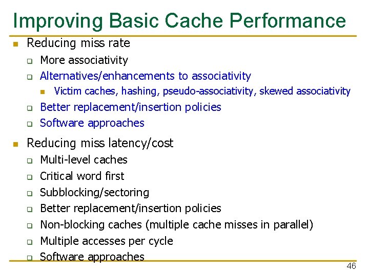 18 447 Computer Architecture Lecture 18 Caches Caches