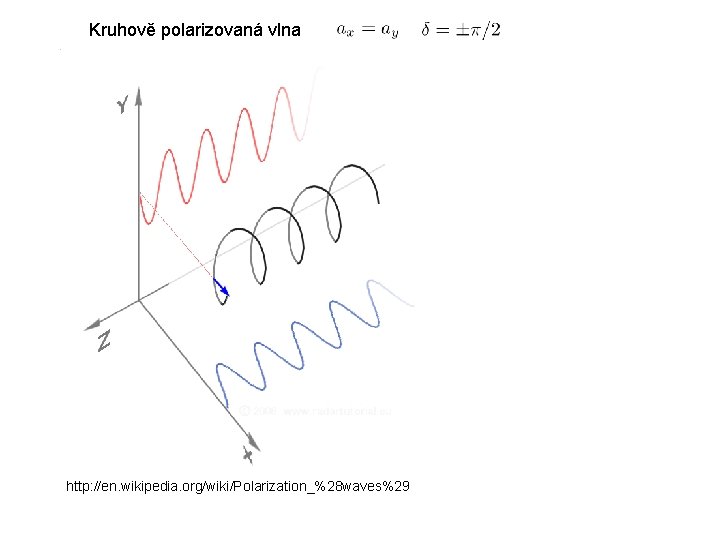 Kruhově polarizovaná vlna http: //en. wikipedia. org/wiki/Polarization_%28 waves%29 